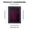 Classic Black Wood Shadown Box Frame with Acrylic Front - Dark Red Suede Backing, 30 Sizes